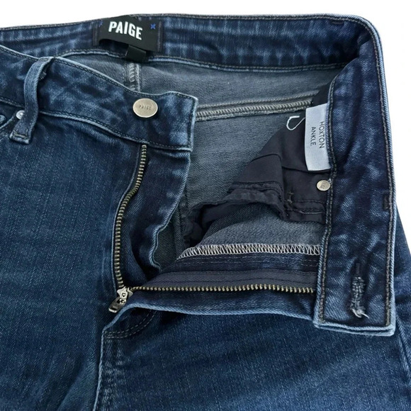 Paige Blue Denim Jeans Hoxton Ankle Skinny High rise size 27 - Picture 6 of 11